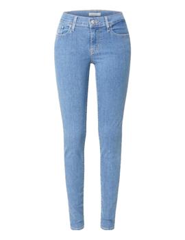 Pantalón Levis 710 Super Skinny Stonewash Mujer Azul