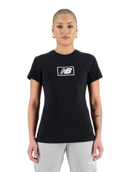 Camiseta New Balance Essentials Mujer Negro