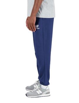 Pantalón New Balance Stacked Logo Hombre Azul