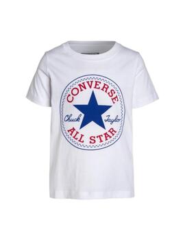 Camiseta Converse Chuck Taylor Niño Blanca