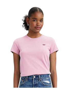 Camiseta Levi´s Logo Pequeño Mujer Rosa