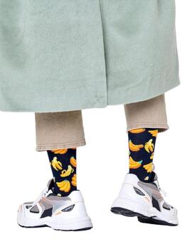 Calcetines Happy Socks Plátanos Unisex Marino