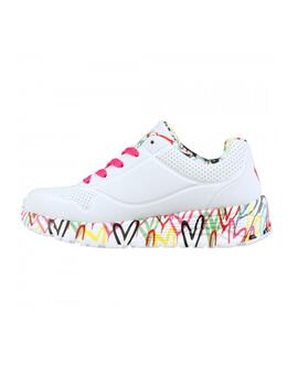 Zapatillas Skechers Uno Lite Lovely Luv Junior Blanco