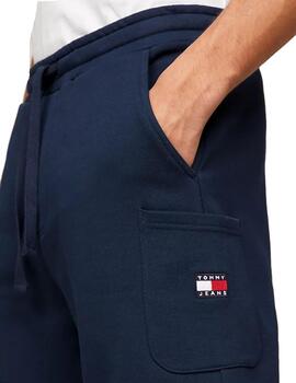 Pantalón corto Tommy Navy Cargo Hombre Azul