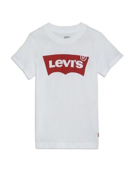 Camiseta Levis Batwing Junior Blanca