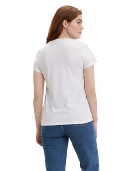 Camiseta Levis Logo Pequeño Mujer Blanco