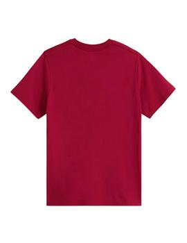 Camiseta Vans Classic Junior Granate