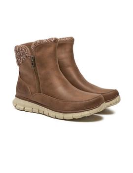 Botín Skechers Synergy Lovely Mujer Marrón