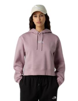 Sudadera North Face  Essential Crop Mujer Lila