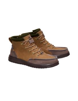 Botín Hey Dude Bradley Classic Tumbled Hombre Marrón