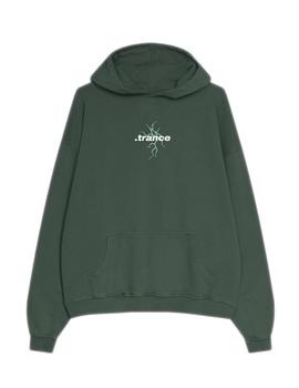Sudadera Kaotiko Washed Trance Hombre Verde