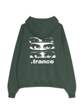 Sudadera Kaotiko Washed Trance Hombre Verde