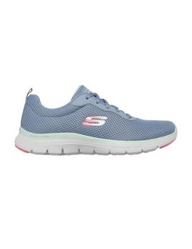 Zapatillas Skechers Flex Appeal 4.0 Brilliant View Mujer Azu