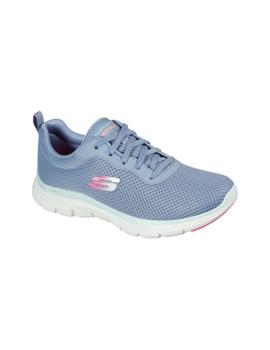 Zapatillas Skechers Flex Appeal 4.0 Brilliant View Mujer Azu