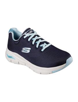Zapatillas Skechers Arch Fit-Sunny Outlook Mujer Azul