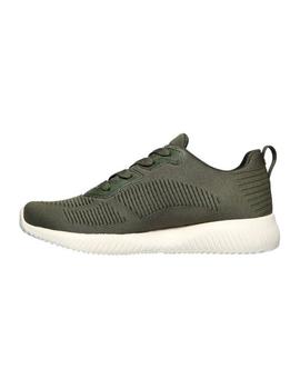 Zapatillas Skechers Bobs Squad-Tough Talk Mujer Verde