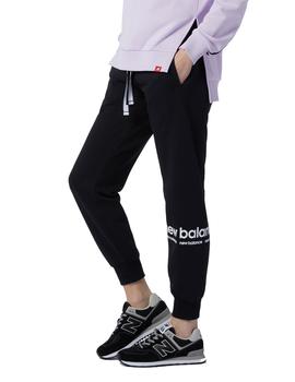 Pantalón Largo New Balance Essentials Athletic Mujer Negro