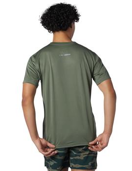 Camiseta New Balance Accelerate Striped Hombre Verde