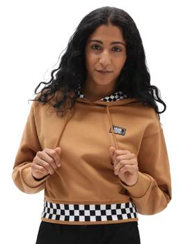 Sudadera Capucha Vans  Boom Boom 66 Mujer Camel