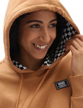 Sudadera Capucha Vans  Boom Boom 66 Mujer Camel