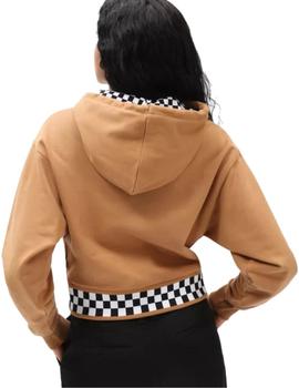 Sudadera Capucha Vans  Boom Boom 66 Mujer Camel