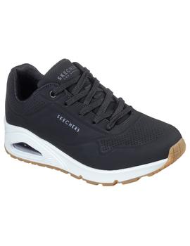 Zapatillas Skechers Uno Stand On Air Mujer Negro