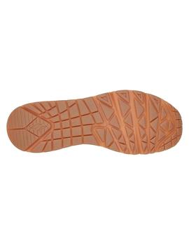 Zapatillas Skechers Uno Layover Mujer Beige