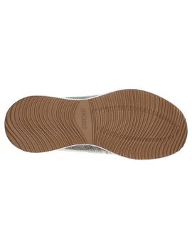 Zapatillas Skechers Bobs Squad Mujer Plata