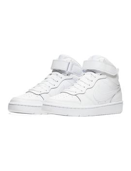 Zapatillas Nike Court Borough Mid 2 Niño Blanco