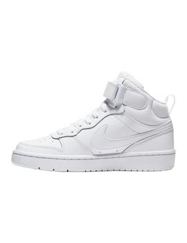 Zapatillas Nike Court Borough Mid 2 Niño Blanco