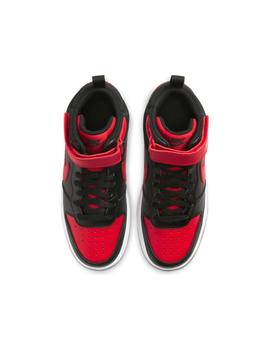 Zapatillas Nike Court Borough Mid 2 Niño Rojo