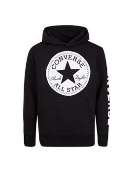 Sudadera Con Capucha Converse Niño Negro