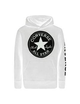 Sudadera Con Capucha Converse Niño Blanco