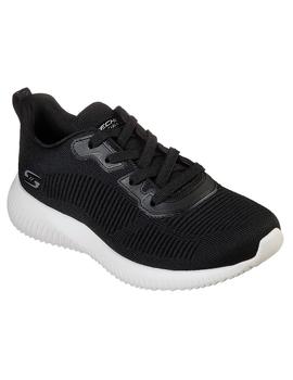 Zapatillas Skechers Bobs Squad-Tough Talk Mujer Negro