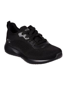 Zapatillas Skechers Bobs Squad-Tough Talk Mujer Negro