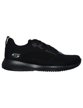 Zapatillas Skechers Bobs Squad-Tough Talk Mujer Negro