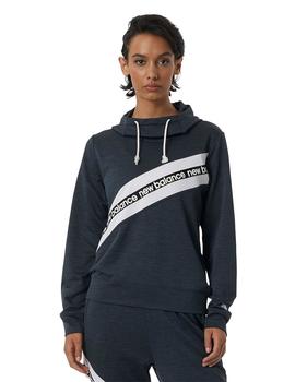 Sudadera Con Capucha New Balance Relentless Terry Mujer Gris