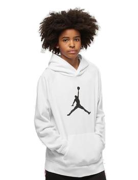 Sudadera Con Capucha Jordan Jumpan Logo Fleece Niño Blanco