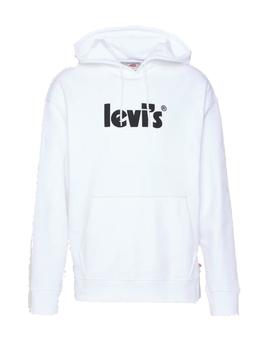 Sudadera Con Capucha Levis Graphic Poster Hombre Blanco