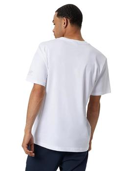 Camiseta Manga Corta New Balance Essentials Hombre Blanco