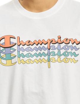 Camiseta Champion Crewneck Hombre Blanco