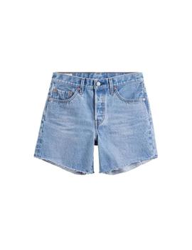 Pantalón Levis 501 Rolled Short Mujer Azul