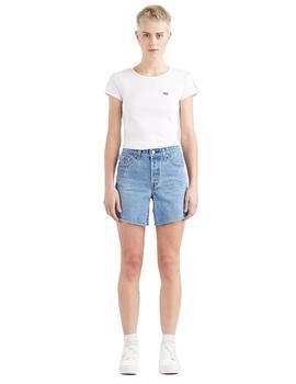 Pantalón Levis 501 Rolled Short Mujer Azul