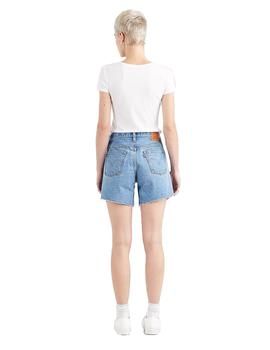 Pantalón Levis 501 Rolled Short Mujer Azul