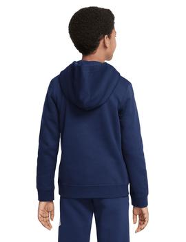 Sudadera Con Capucha Nike HBR Po Niño Azul