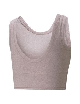 Top Puma Studio Yogini Luxe rRosa Mujer