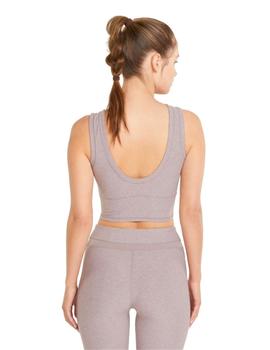 Top Puma Studio Yogini Luxe rRosa Mujer