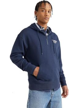 Sudadera Con Capucha Tommy Tape Hombre Marino