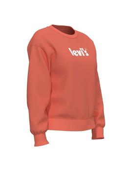 Sudadera Levis Graphic Standard Mujer Naranja