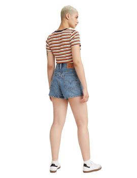 Pantalón Levis High Waisted Mom Mujer Azul